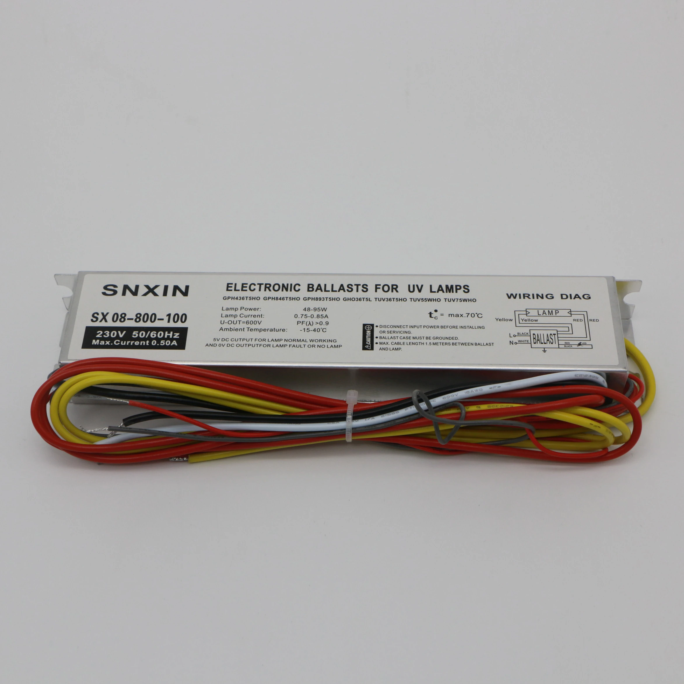 55-95W UV Lamp Electronic Ballast Support Customization