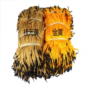 5mm Braided rope with plastic tip/metal barb  paper bag rope handle shopping bag handle