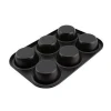 6 Cups Cupcake Pan, Cake Mold, Nonstick Bakeware 6-Cup Mini Fluted Mold Pan (6 CUP - Cake Mould)