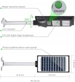 60w Lights Outdoor Led Solar Street Hybrid Motion Lights Waterproof Lamp Garden Led All In 1 Portable Street Light
