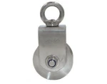 68*28mm SUS304 U groove free wheel pulley  hanging wheels