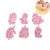 Import 6pc Unicorn cookie molds cartoon plastic cookie pressing molds DIY sugar turning cake baking tools from China