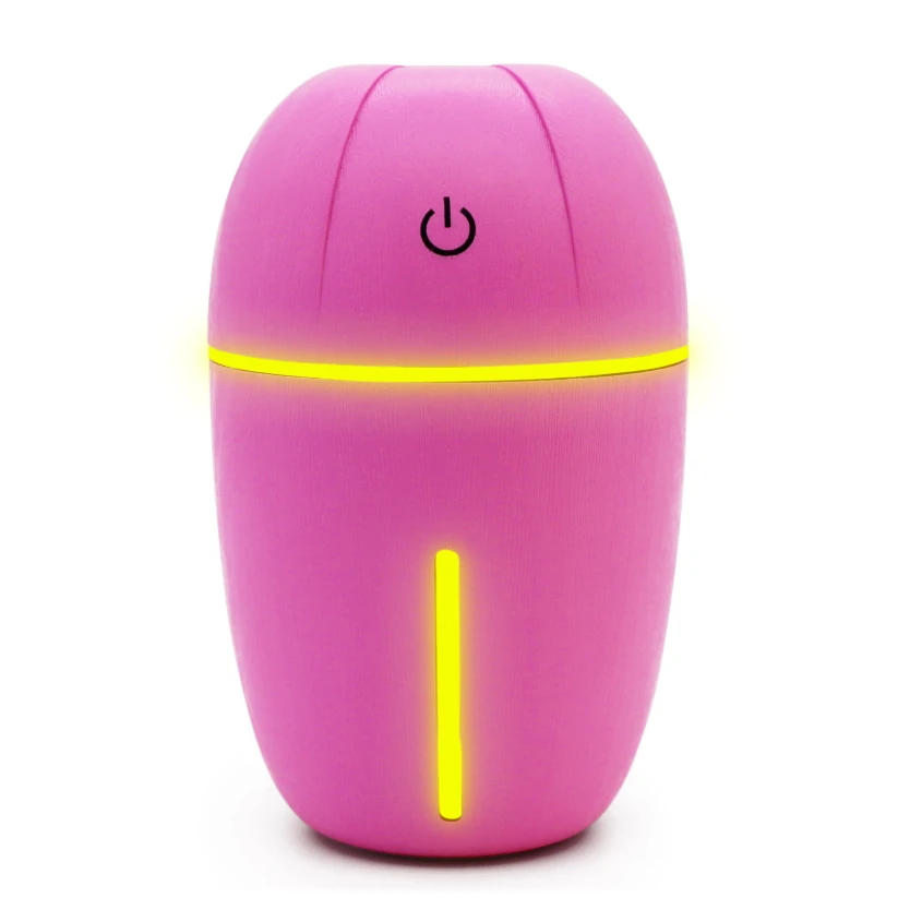7 Colors LED Night Lamps 180ml USB Wood Grain Car Aromatherapy Purifier Humidifier Oil Aroma Diffuser