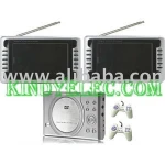 7-inch Dual Screen DVD Player and MP,Games with Monitor Remote Control (KD200-707ETV)