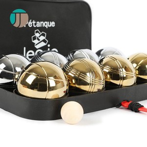 7.2 cm Silver Black Bocce Ball Outdoor Leisure Sport Products Smooth Ball Stainless Steel Ball