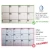 Import 7.9-22B1 Dry erase whiteboard magnetic back white magnetic board magnetic whiteboard sticker from China
