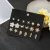 Import 9 pairs/set trendy ethnic golden leaf flower butterfly simulated pearl rhinestone stud earring from China