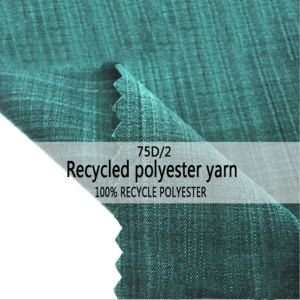 A variety of colors in large stock wholesale spot supply  75D/2 Recycled polyester yarn