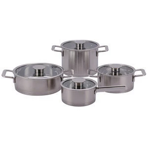 AAA factory good price tall body stainless steel insulated stock pot range