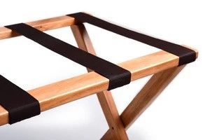 ACHINO Hotel Wooden Luggage Rack with Good Quality Solid Wood