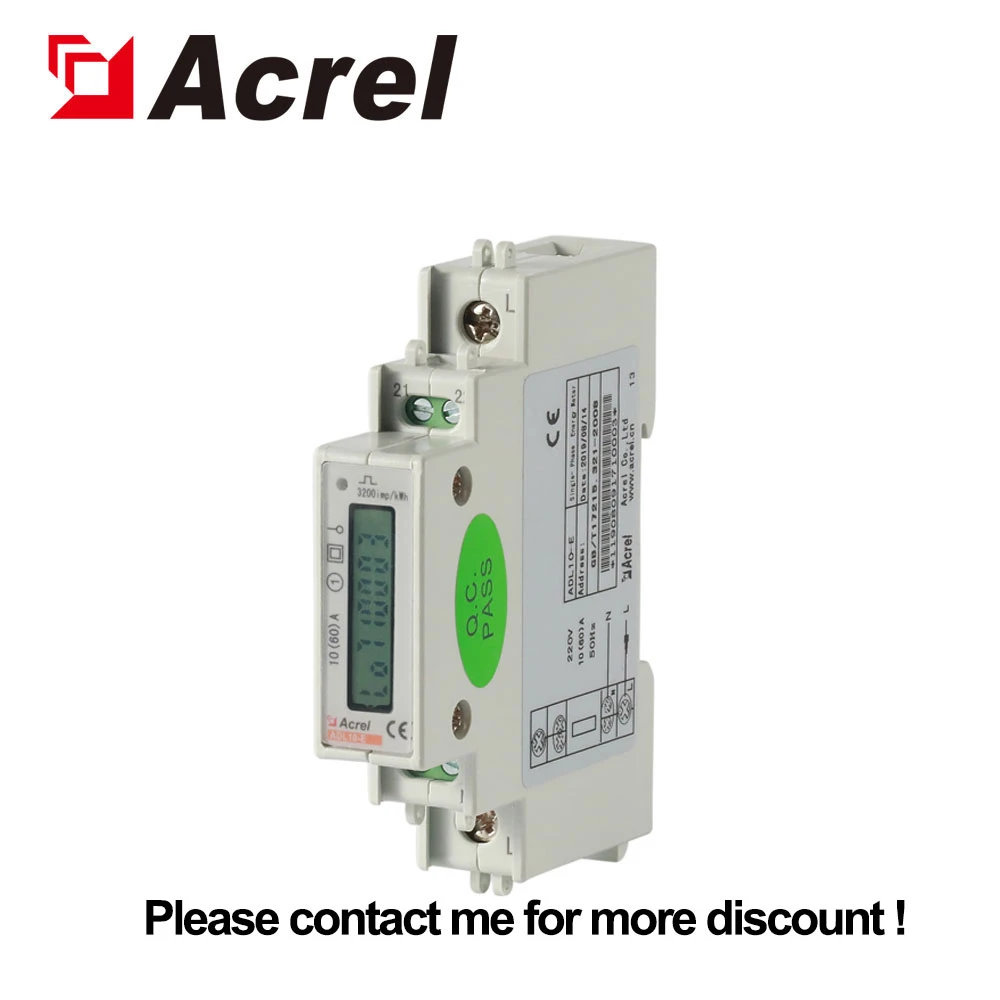 Acrel ADL10-E 1 phase digital energy meter/1 phase kwh meter/1 phase energy meter