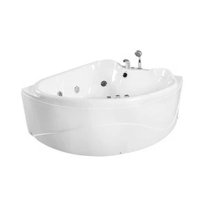 Acrylic air bubble &amp; whripool corner 2 person bathtub pillow massage bathtub bathtub
