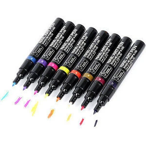 Acrylic UV Gel Design 3D Paint Tube Nail Art Pen 16 Colors Nail Polish False tips Drawing Pen