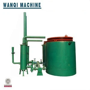 Airflow coconut shell wood sawdust rice husk briquette charcoal making machine carbonization furnace