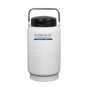 aluminium vacuum tank 10liter dewar flask yds10-125 liquid nitrogen gas cylinder 10l container price