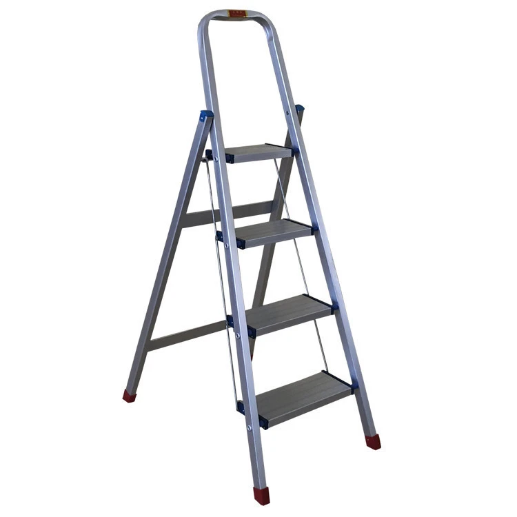 Aluminum folding ladders for construction multipurpose ladder 4step double side