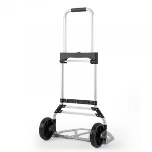 Aluminum Portable Pull rod luggage cart folding buy food shopping trailer mute handling trolley