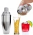 Import Amazon Factory direct Cocktail Shaker Bar Set 750ml 6pcs Stainless Steel cocktail shaker set from China