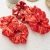 Import Amazon Hot Sale Red Ice Star Christmas Scrunchies Ponytail Holder Velvet Elastic Hair Band from China