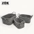 Amazon new product eco-friendly gray Collapsible Foldable utility Handmade Woven Felt laundry Storage Basket