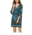 Import Amazon Women Bohemian Neck Tie Vintage Printed Ethnic Style Summer Shift Dress from China