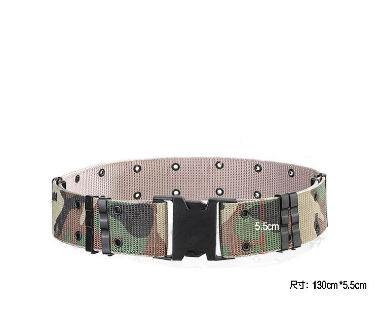 American S Outer Tactical Sports Nylon CS Training Woven Belt Student Military Training Plastic steel Buckle Outer Belt in Stock