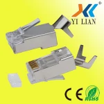 AMP brand shield CAT7 23AWG RJ45 Ethernet Module Plug 8P8C for network cable