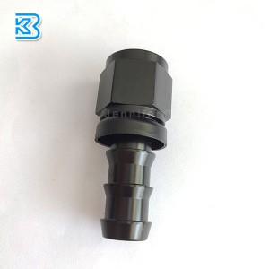AN10 10AN Straight Aluminum alloy push lock lok on oil fuel gas line hose pipe end Fitting adapter Connector Plumbing