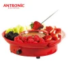 Antronic ATC-CF19B 25W mini chocolate fountain manufacture with 2 separated parts for easy cleaning with GS/CE/ROHS approval