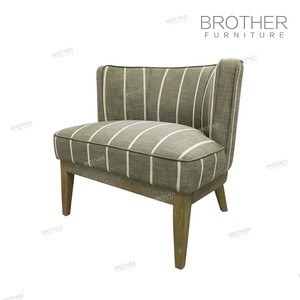 Army Green Stripe Fabric Side Chair hotel furniture bedroom set