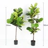 Artificial Ficus Bonsai Trees Plastic Faux Plastic Indoor Plants Fiddle Leaf Fig Tree