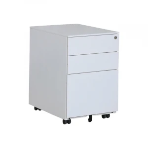 Asian design steel office furniture white 3 drawer mobile pedestal file cabinet with digital lock