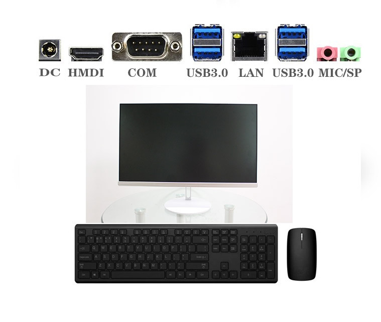 Buy Assembled Personal 23.8 Inch Core I7 Cpu Pc Set Gaming Computer ...