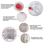 Auto Wheel Valve Stem Lamp LED Car Solar Energy Decoration Flash Wheel Light