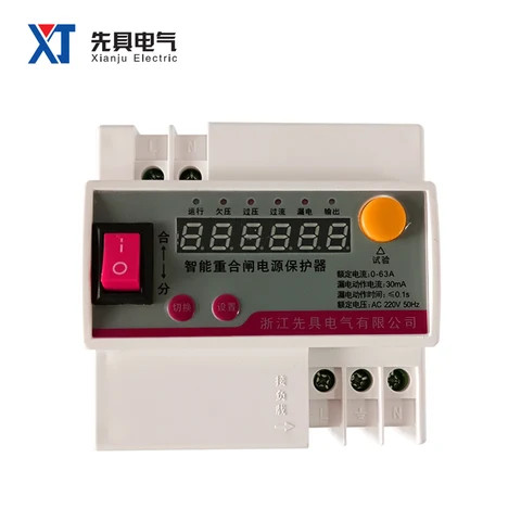 Automatic Reclosing Leakage Protector Single-phase Photovoltaic Over-voltage Earth Leakage Circuit Breaker Factory Sale