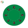 AY Round Red ROYAL FLUSH Center Table Mats Custom Poker Chip Rubber Poker Table Mat with SGS Approved Table Mat