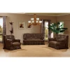 B516 office furniture solid wood frame leather sofa set