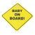 Import baby on board yellow black car safety sign pvc decal from China