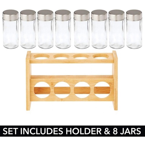 Buy Bamboo Kitchen Cabinet, Pantry, Shelf Organizer Spice Rack - 2 ...