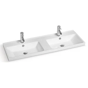 Basin sink vanity cast stone bathroom double basin