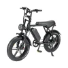 Best Seller Fat Electric Bicycle Fat Bike OUXI V8 Electric Bike 20inches Ebike 250W 25KM/H Fat Tire Terrain E-bikes EU Warehouse