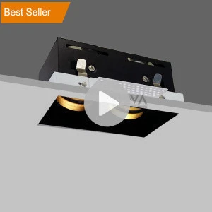 Best Sellers Double Axis Tiltable Trimless Grille Led Downlight