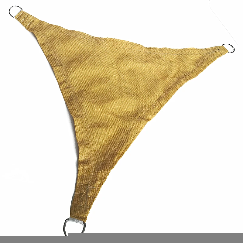 Best Selling in Amazon Beige Triangle HDPE Outdoor Garden Sun Shade Sail