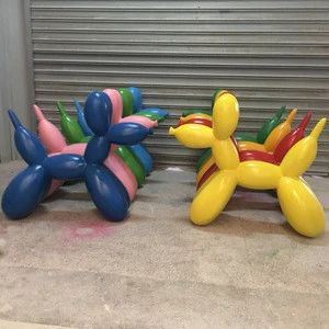 Big Artificial Painted Customized life size balloon dog sculpture