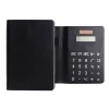 Black Business Sticky Notebook with 8 Digit Solar Power Source Calculator