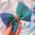 Import blue color.Shimmering powder sequins ice cream silk bow duckbill clipBBChildrens artificial hair bun suit from China