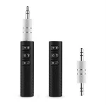 Bluetooth car kit, AUX Bluetooth audio adapter,3.5mm jack wireless car audio 4.1 bluetooth receiver for handsfree calling