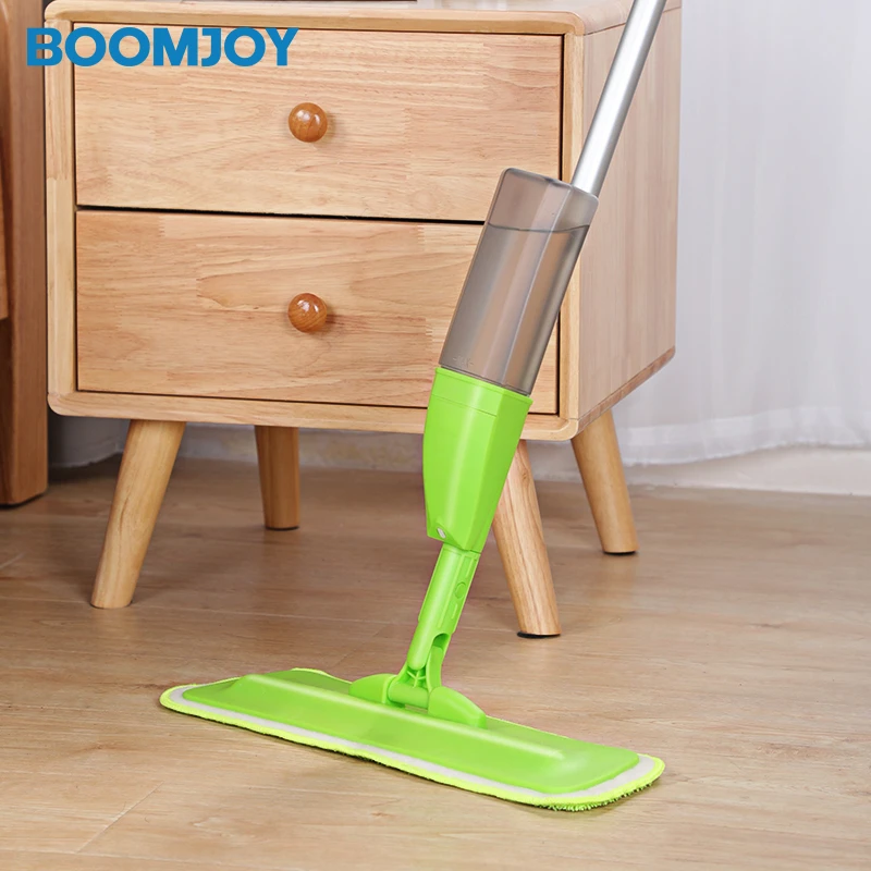 BoomjoyPopular Spray Mop Household Items Hand  Flat Mop Dust Spray Mop With Magic Mob Head