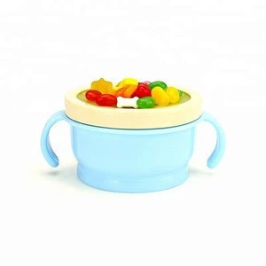 BPA free unbreakable lovely baby food feeding bowl silicone snack bowl food mixing bowl for toddlers