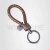 Import Braided car Leather Key-Chains Keyring Handbags Charms Deluxe Key Holder Leather with Metal zinc alloy ring from China